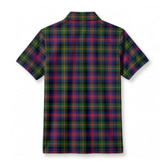 MacLennan Modern Tartan Crest Birdseye Mesh Polo Shirt