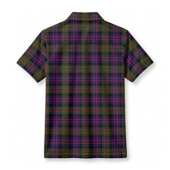 McDonnell of Glengarry Modern Tartan Crest Birdseye Mesh Polo Shirt