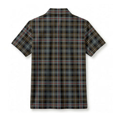 McKenzie Weathered Tartan Crest Birdseye Mesh Polo Shirt