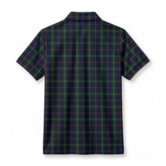 Purves Tartan Crest Birdseye Mesh Polo Shirt