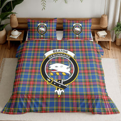 Beaton Modern Tartan Crest Bedding Set