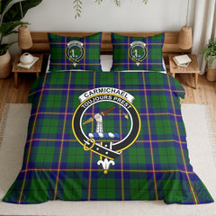 Carmichael Modern Tartan Crest Bedding Set