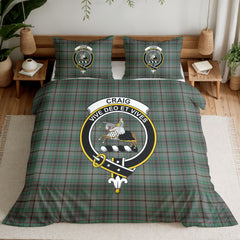 Craig Tartan Crest Bedding Set