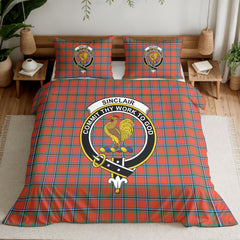 Sinclair Ancient Tartan Crest Bedding Set