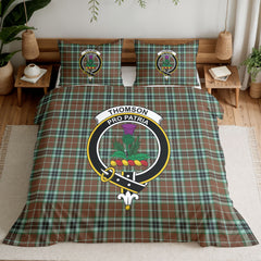 Thomson Hunting Modern Tartan Crest Bedding Set