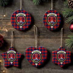 McCracken Tartan Crest Christmas Ceramic Ornament