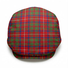 Shaw Red Modern Tartan Flat Caps