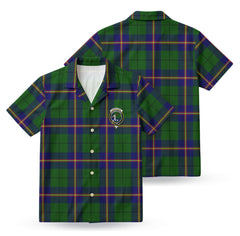Carmichael Modern Tartan Crest Hawaiian Shirt