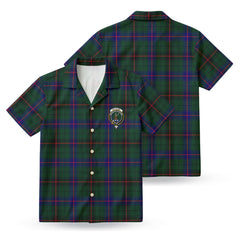 Davidson Modern Tartan Crest Hawaiian Shirt