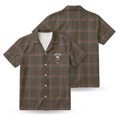 Kennedy Weathered Tartan Crest Hawaiian Shirt