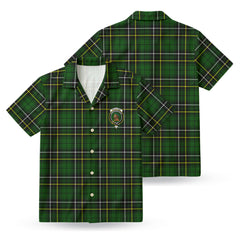 MacAlpine Modern Tartan Crest Hawaiian Shirt