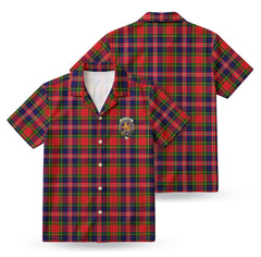 MacPherson Modern Tartan Crest Hawaiian Shirt