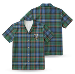MacRae Hunting Ancient Tartan Crest Hawaiian Shirt