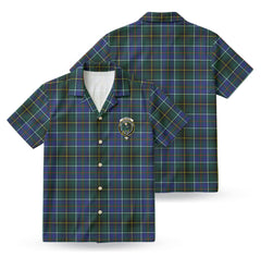 McInnes Modern Tartan Crest Hawaiian Shirt