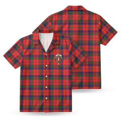 Reid Modern Tartan Crest Hawaiian Shirt