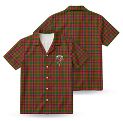 Skene Modern Tartan Crest Hawaiian Shirt