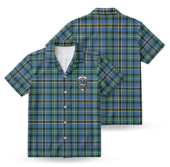 Weir Ancient Tartan Crest Hawaiian Shirt