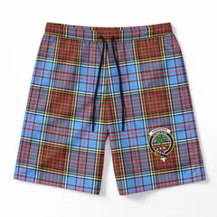 Anderson Modern Tartan Crest Men's Beach Shorts