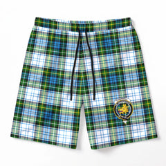 Campbell Dress Tartan Crest Men's Beach Shorts