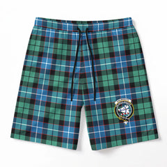 Galbraith Ancient Tartan Crest Men's Beach Shorts