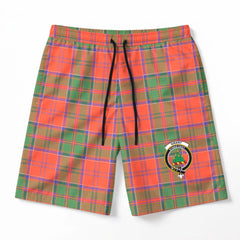 Grant Ancient Tartan Crest Men's Beach Shorts