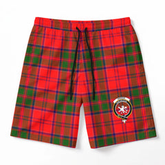 Heron Tartan Crest Men's Beach Shorts