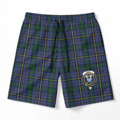 Hope Tartan Crest Men's Beach Shorts