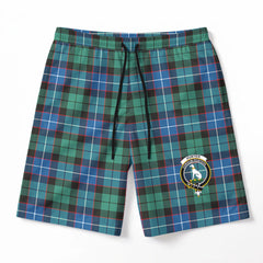 Hunter Ancient Tartan Crest Men's Beach Shorts