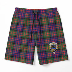 MacDonnell of Glengarry Modern Tartan Crest Men's Beach Shorts