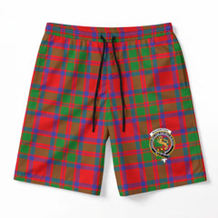 MacKintosh Modern Tartan Crest Men's Beach Shorts