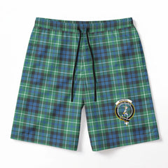 MacNeil of Colonsay Ancient Tartan Crest Men's Beach Shorts