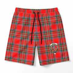 McBain Tartan Crest Men's Beach Shorts
