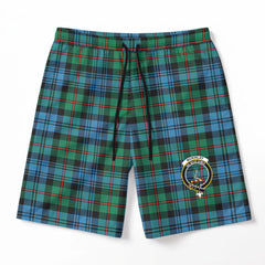 McKinlay Ancient Tartan Crest Men's Beach Shorts