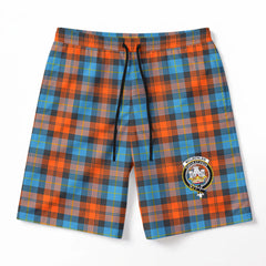 McLachlan Ancient Tartan Crest Men's Beach Shorts