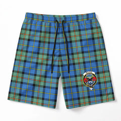 McLeod of Harris Ancient Tartan Crest Men's Beach Shorts