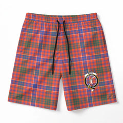 McRae Ancient Tartan Crest Men's Beach Shorts