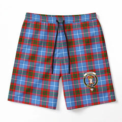 Skirving Tartan Crest Men's Beach Shorts