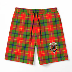 Turnbull Dress Tartan Crest Men's Beach Shorts