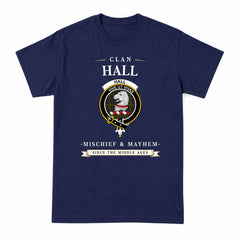 Hall Tartan Crest Mischief and Mayhem T-shirt