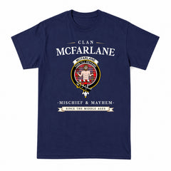 McFarlane Modern Tartan Crest Mischief and Mayhem T-shirt