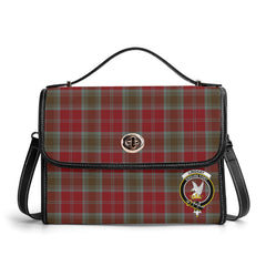 Lindsay Weathered Tartan Crest Satchel Bag
