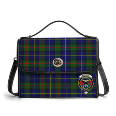 MacLeod of Harris Modern Tartan Crest Satchel Bag