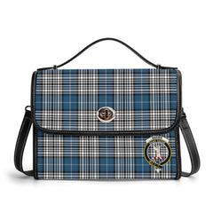 Napier Modern Tartan Crest Satchel Bag