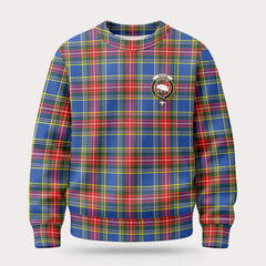 Beaton Modern Tartan Crest Sweater