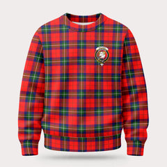 Ruthven Modern Tartan Crest Sweater