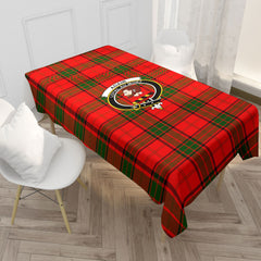Adair Modern Tartan Crest Tablecloth