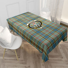 Balfour Blue Tartan Crest Tablecloth