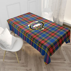 Bethune Modern Tartan Crest Tablecloth