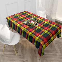 Buchanan Modern Tartan Crest Tablecloth