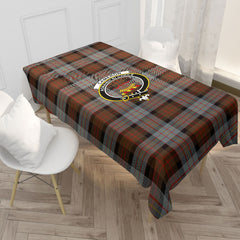 Cameron of Erracht Weathered Tartan Crest Tablecloth